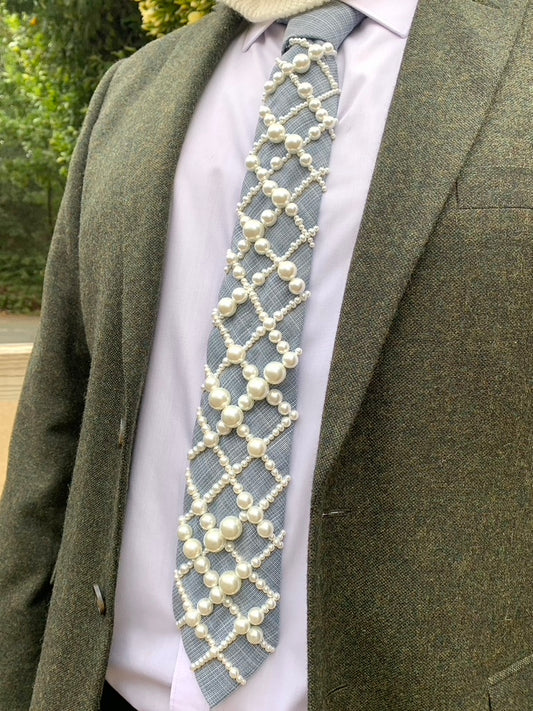 Hand Embroidered Tie