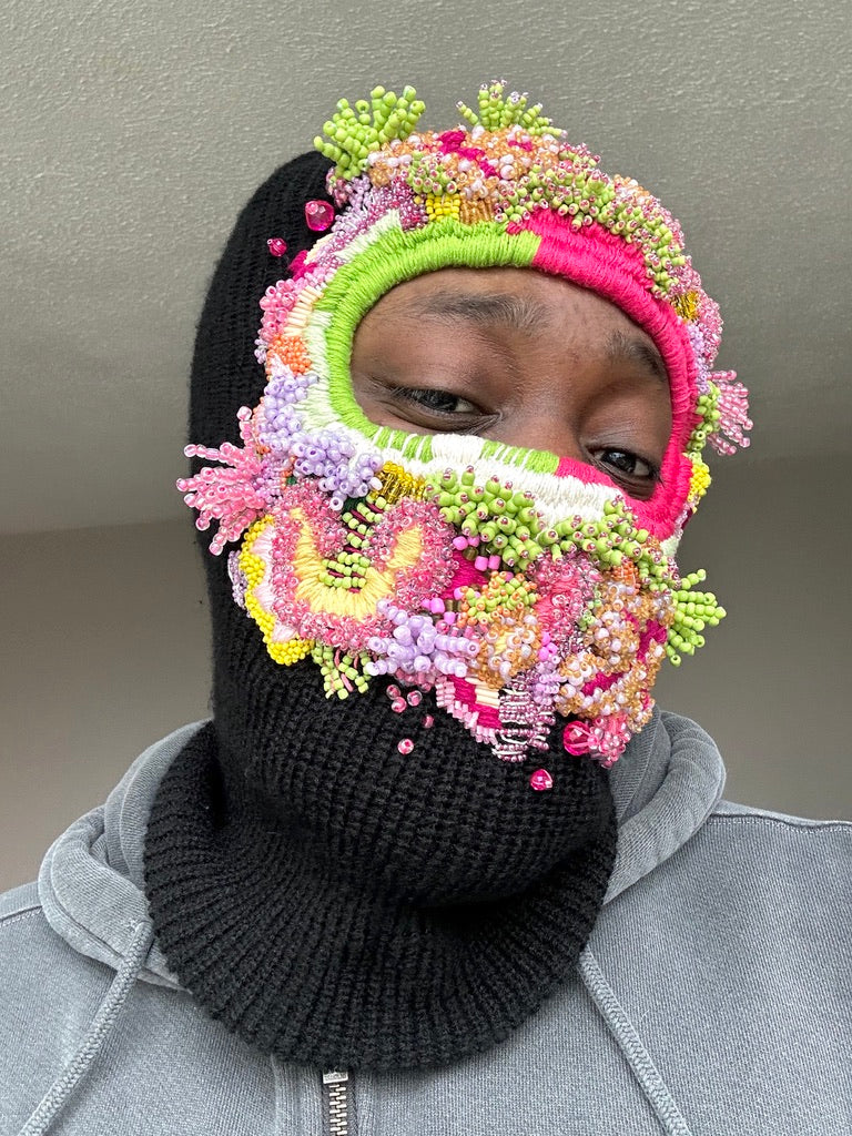 Hand Embroidered Balaclava
