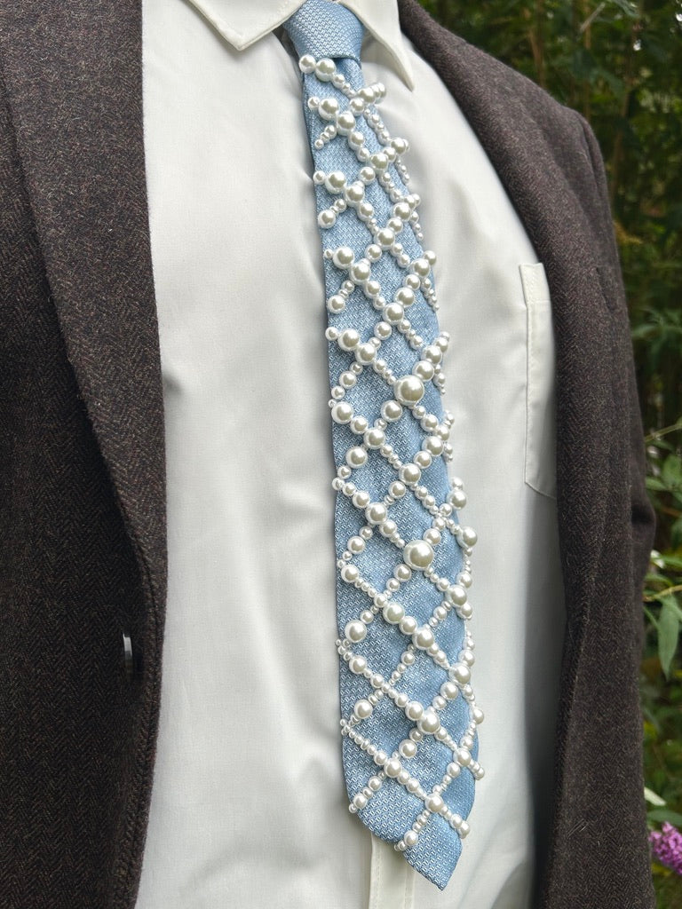 Hand Embroidered Tie